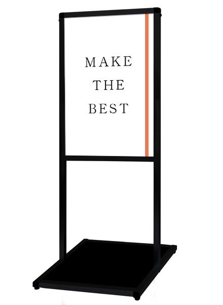 常磐精工 ポスタースタンド ブラックバリウスメッセージスタンド B2縦 BVAMSAC-B2T|【店舗用品】