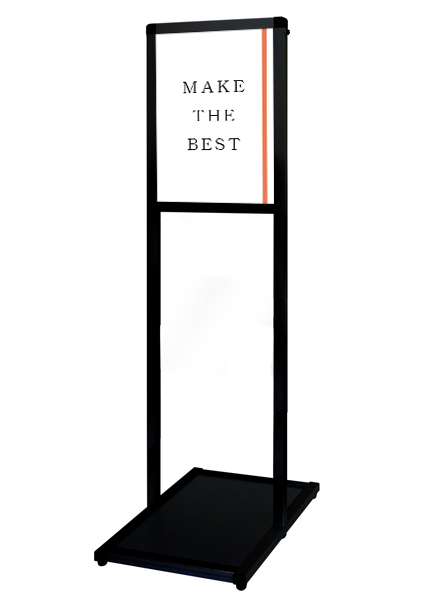 常磐精工 ポスタースタンド ブラックバリウスメッセージスタンド B4縦 BVAMSAC-B4T|【店舗用品】