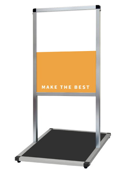 常磐精工 ボードスタンド バリウスメッセージスタンド アルミ複合板 A2縦 VAMSAP-A2T|【店舗用品】