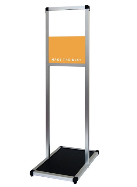 常磐精工 ボードスタンド バリウスメッセージスタンド アルミ複合板 B4縦 VAMSAP-B4T|【店舗用品】