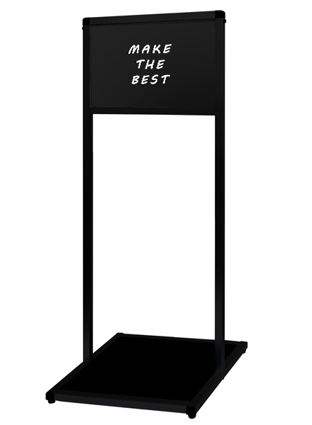 常磐精工 マーカースタンド ブラックバリウスメッセージスタンド ブラックボード A3横 BVAMSBB-A3Y|【店舗用品】