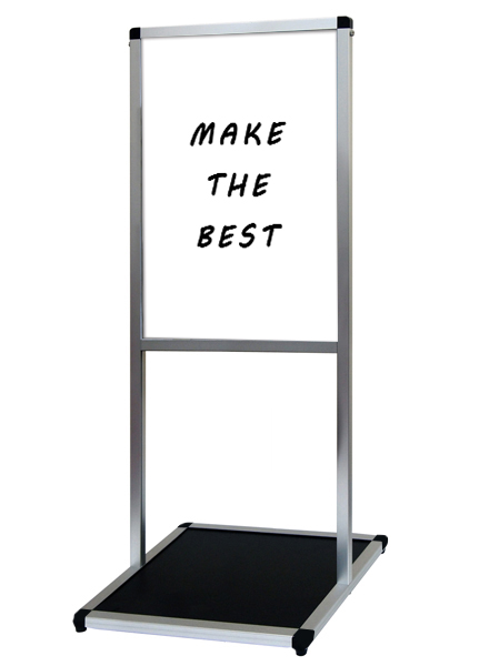 常磐精工 マーカースタンド バリウスメッセージスタンド ホワイトボード B2縦 VAMSWB-B2T|【店舗用品】
