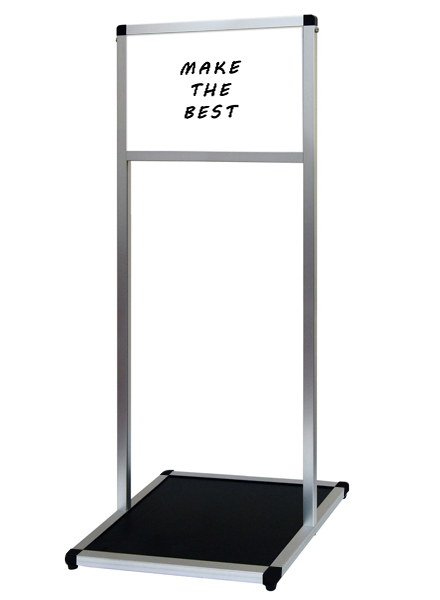 常磐精工 マーカースタンド バリウスメッセージスタンド ホワイトボード B4横 VAMSWB-B4Y|【店舗用品】