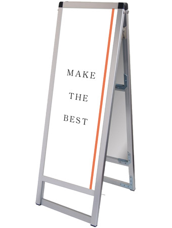 常磐精工 ポスタースタンド バリウススタンド看板 A3縦縦ロウ両面 VASKAC-A3TTLR|【店舗用品】