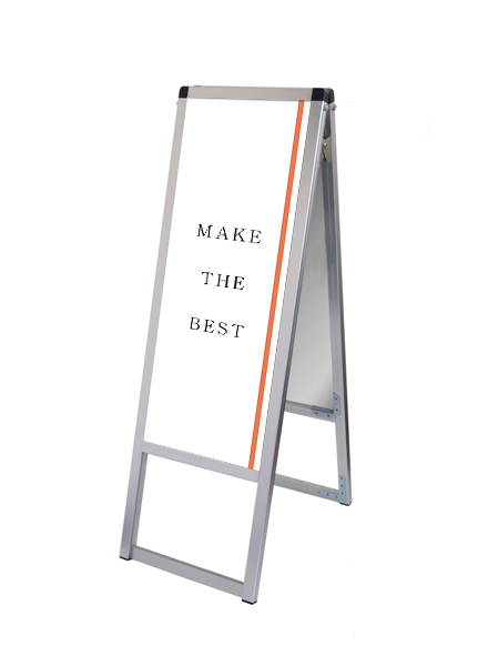 常磐精工 ポスタースタンド バリウススタンド看板 A3縦縦両面 VASKAC-A3TTR|【店舗用品】