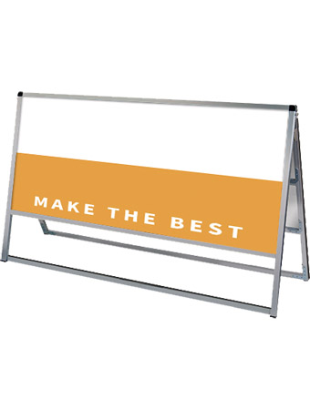 常磐精工 ボードスタンド バリウススタンド看板 アルミ複合板 1200×600両面 VASKAP-1200X600R|【店舗用品】