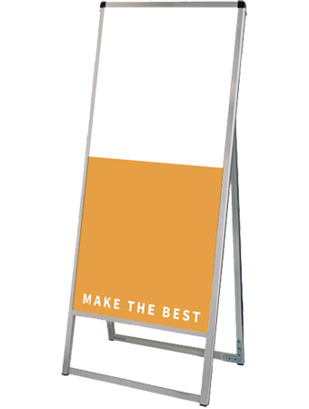 常磐精工 ボードスタンド バリウススタンド看板 アルミ複合板 450×1200片面 VASKAP-450X1200K|【店舗用品】