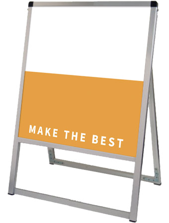 常磐精工 ボードスタンド バリウススタンド看板 アルミ複合板 450×450片面 VASKAP-450X450K|【店舗用品】