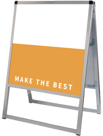 常磐精工 ボードスタンド バリウススタンド看板 アルミ複合板 450×450両面 VASKAP-450X450R|【店舗用品】