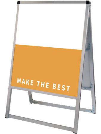 常磐精工 ボードスタンド バリウススタンド看板 アルミ複合板 450×600両面 VASKAP-450X600R|【店舗用品】