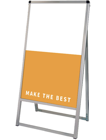 常磐精工 ボードスタンド バリウススタンド看板 アルミ複合板 450×900片面 VASKAP-450X900K|【店舗用品】