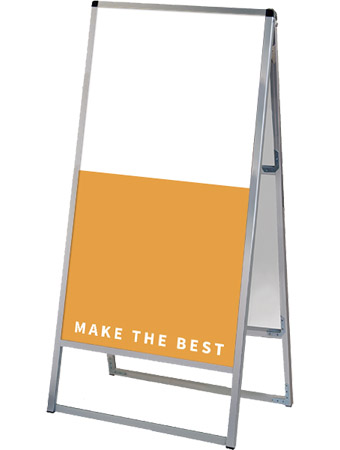 常磐精工 ボードスタンド バリウススタンド看板 アルミ複合板 600×1200両面 VASKAP-600X1200R|【店舗用品】