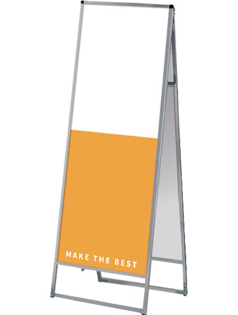 常磐精工 ボードスタンド バリウススタンド看板 アルミ複合板 600×1800両面 VASKAP-600X1800R|【店舗用品】