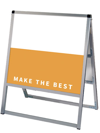 常磐精工 ボードスタンド バリウススタンド看板 アルミ複合板 600×600両面 VASKAP-600X600R|【店舗用品】