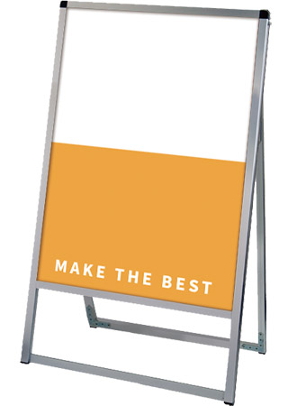 常磐精工 ボードスタンド バリウススタンド看板 アルミ複合板 600×900片面 VASKAP-600X900K|【店舗用品】