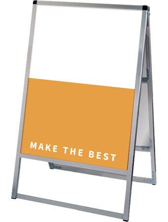 常磐精工 ボードスタンド バリウススタンド看板 アルミ複合板 600×900両面 VASKAP-600X900R|【店舗用品】