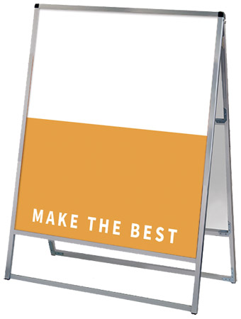 常磐精工 ボードスタンド バリウススタンド看板 アルミ複合板 900×1200両面 VASKAP-900X1200R|【店舗用品】