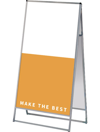 常磐精工 ボードスタンド バリウススタンド看板 アルミ複合板 900×1800両面 VASKAP-900X1800R|【店舗用品】