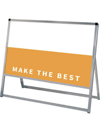 常磐精工 ボードスタンド バリウススタンド看板 アルミ複合板 900×450片面 VASKAP-900X450K|【店舗用品】