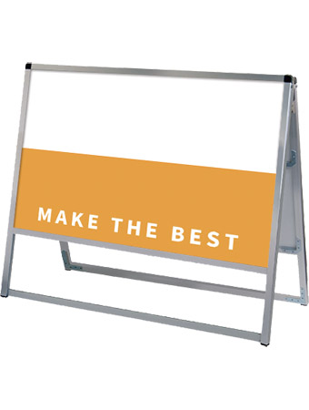 常磐精工 ボードスタンド バリウススタンド看板 アルミ複合板 900×450両面 VASKAP-900X450R|【店舗用品】