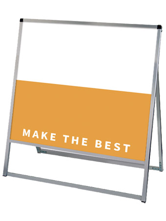 常磐精工 ボードスタンド バリウススタンド看板 アルミ複合板 900×900片面 VASKAP-900X900K|【店舗用品】