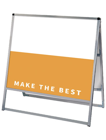 常磐精工 ボードスタンド バリウススタンド看板 アルミ複合板 900×900両面 VASKAP-900X900R|【店舗用品】