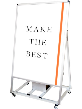 常磐精工 ポスタースタンド バリウススタンド看板バッテリーLED B1片面 VASKBALED-B1K|LEDポスターパネル