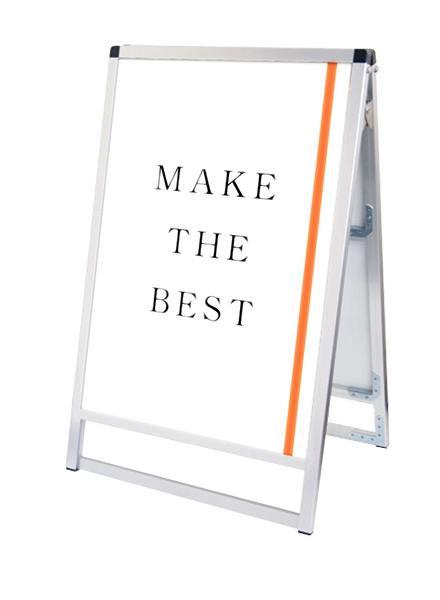 常磐精工 ポスタースタンド バリウススタンド看板LED A1ロウ両面 VASKLED-A1LR|LEDポスターパネル