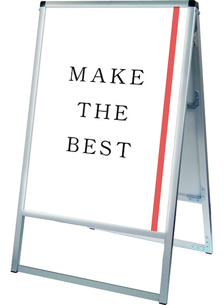 常磐精工 ポスタースタンド バリウススタンド看板LED A1両面 VASKLED-A1R|LEDポスターパネル