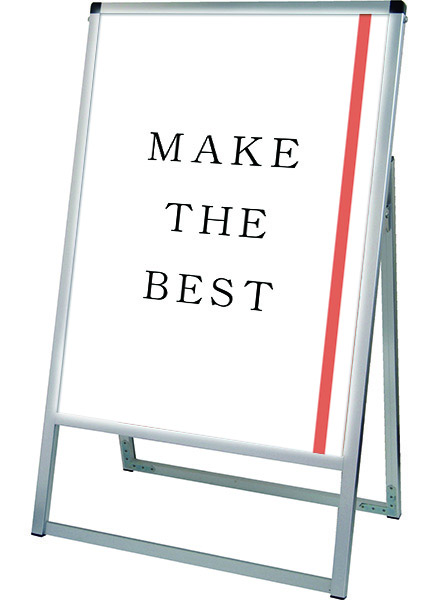 常磐精工 ポスタースタンド バリウススタンド看板LED A2片面 VASKLED-A2K|LEDポスターパネル