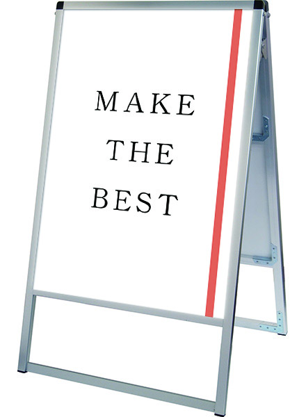 常磐精工 ポスタースタンド バリウススタンド看板LED B1両面 VASKLED-B1R|LEDポスターパネル