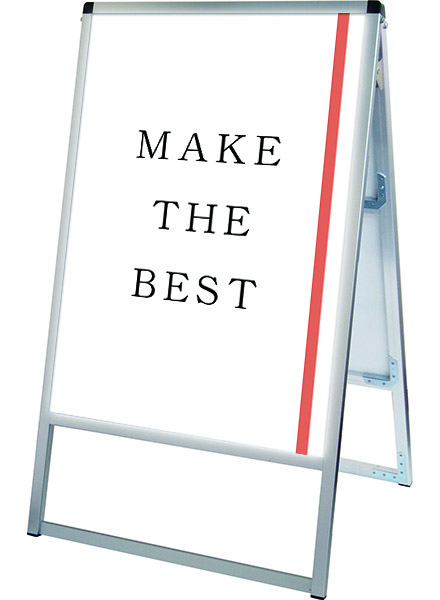 常磐精工 ポスタースタンド バリウススタンド看板LED B2両面 VASKLED-B2R|LEDポスターパネル