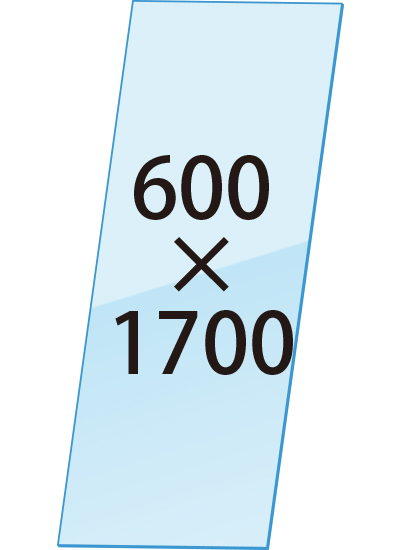 【送料別途見積】常磐精工 専用オプション VASK用透明アクリル板1.5mm厚 600×1700 VASKOP-ACC600X1700|【店舗用品】