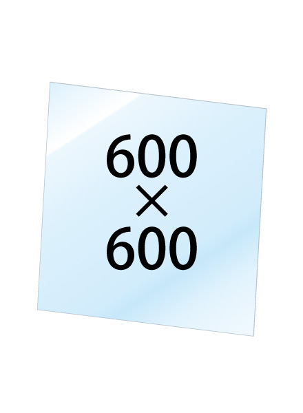 【送料別途見積】常磐精工 専用オプション VASK用透明アクリル板1.5mm厚 600×600 VASKOP-ACC600X600|【店舗用品】