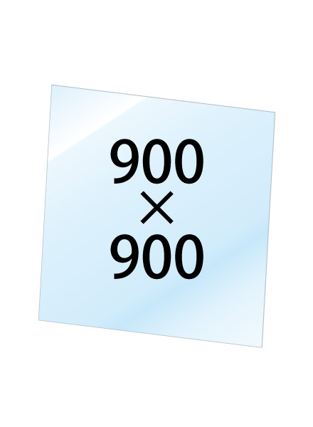 【送料別途見積】常磐精工 専用オプション VASK用透明アクリル板1.5mm厚 900×900 VASKOP-ACC900X900|【店舗用品】