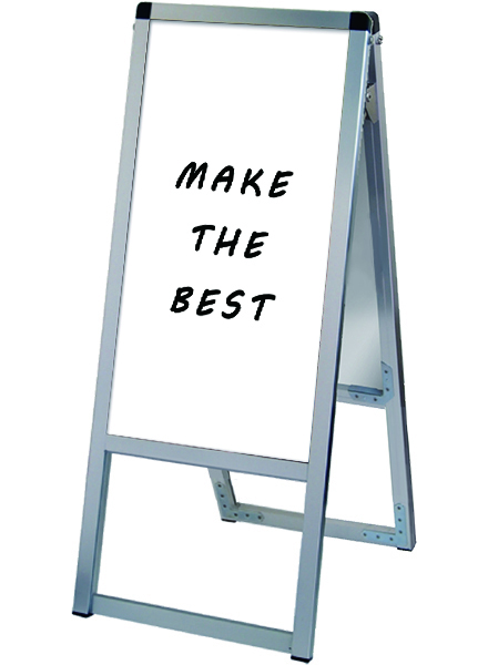 常磐精工 マーカースタンド バリウススタンド看板ホワイトボード 300×600両面 VASKWB-300X600R|【店舗用品】