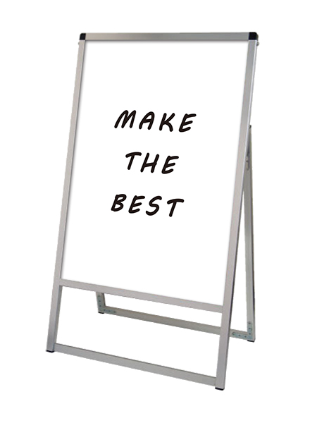 常磐精工 マーカースタンド バリウススタンド看板 ホワイトボード A1片面 VASKWB-A1K|【店舗用品】