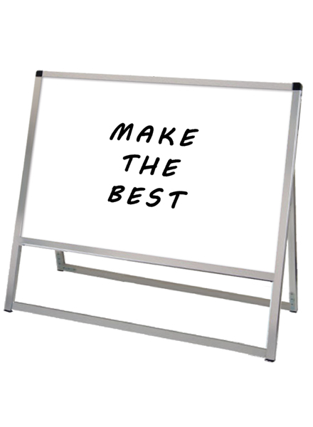 常磐精工 マーカースタンド バリウススタンド看板 ホワイトボード A1横片面 VASKWB-A1YK|【店舗用品】