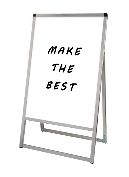 常磐精工 マーカースタンド バリウススタンド看板 ホワイトボード B1片面 VASKWB-B1K|【店舗用品】