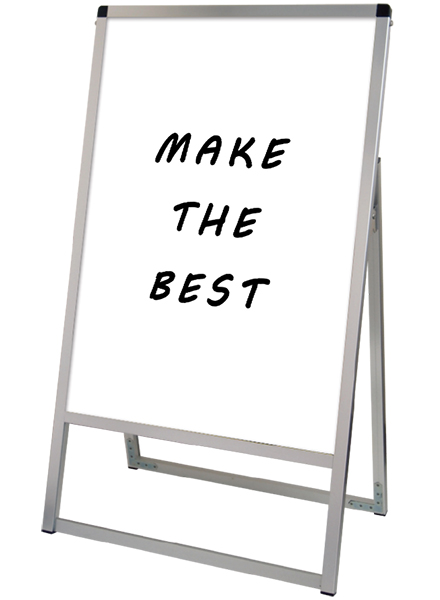 常磐精工 マーカースタンド バリウススタンド看板 ホワイトボード B2片面 VASKWB-B2K|【店舗用品】