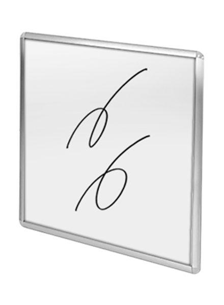 常磐精工 壁面サイン 枠付ホワイトボード 300×300mm WBW300X300|【店舗用品】