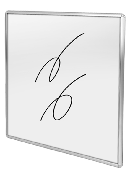 常磐精工 壁面サイン 枠付ホワイトボード 450×450mm WBW450X450|【店舗用品】