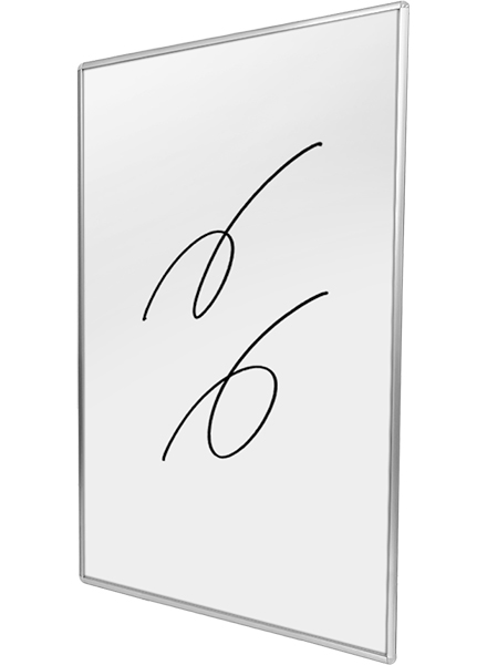 常磐精工 壁面サイン 枠付ホワイトボード 600×900mm WBW600X900|【店舗用品】