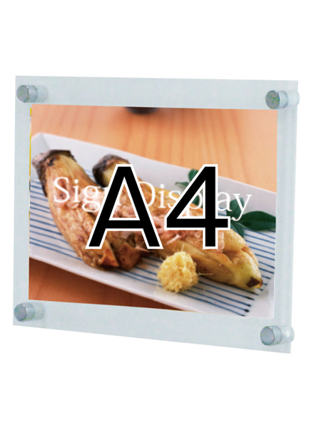 常磐精工 壁面サイン ウォールメイキャップアクリルA4 WKT-A4|【店舗用品】