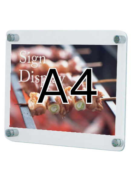 常磐精工 壁面サイン ウォールメイキャップクリアA4 WTT-A4|【店舗用品】