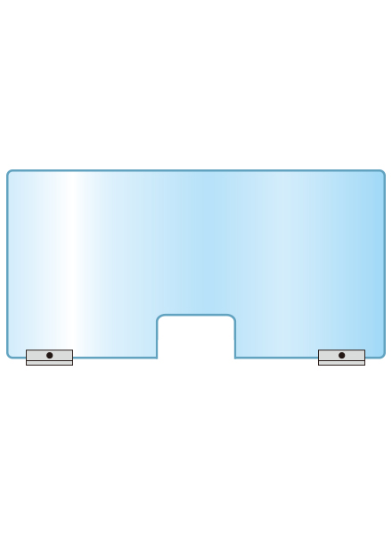 常磐精工 アクリルパーテーション窓付 600×1200 APT-M600X1200|【店舗用品】