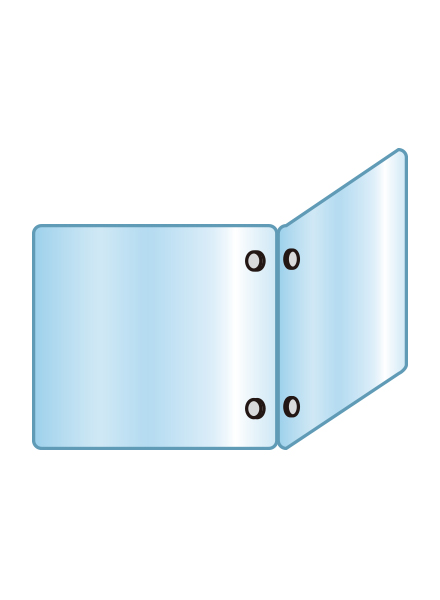 常磐精工 アクリルパーテーション二面 600×600×600 APT2F600X600X600|【店舗用品】