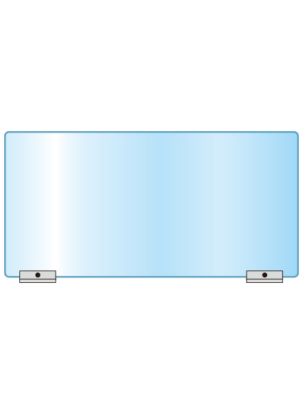 常磐精工 アクリルパーテーション 600×1200 APT600X1200|【店舗用品】