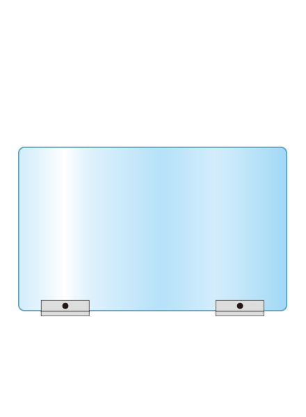 常磐精工 アクリルパーテーション 600×900 APT600X900|【店舗用品】