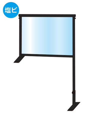 常磐精工 ブラックカウンターパーテーション450X600（塩ビ仕様） BCOHBP450X600E|【店舗用品】